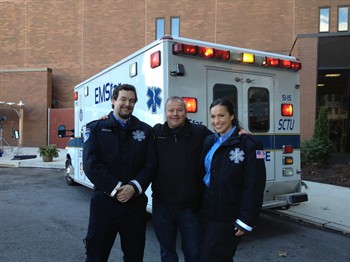 Actors on First Responder Set
