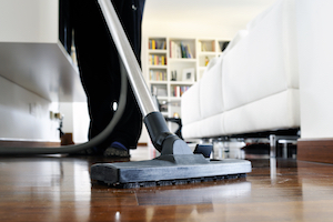 Vacuuming to eliminate indoor allergy triggers